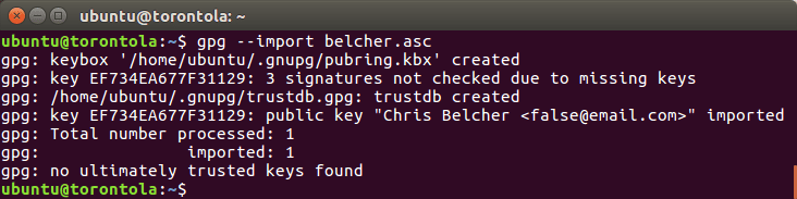 Screenshot on the command line.