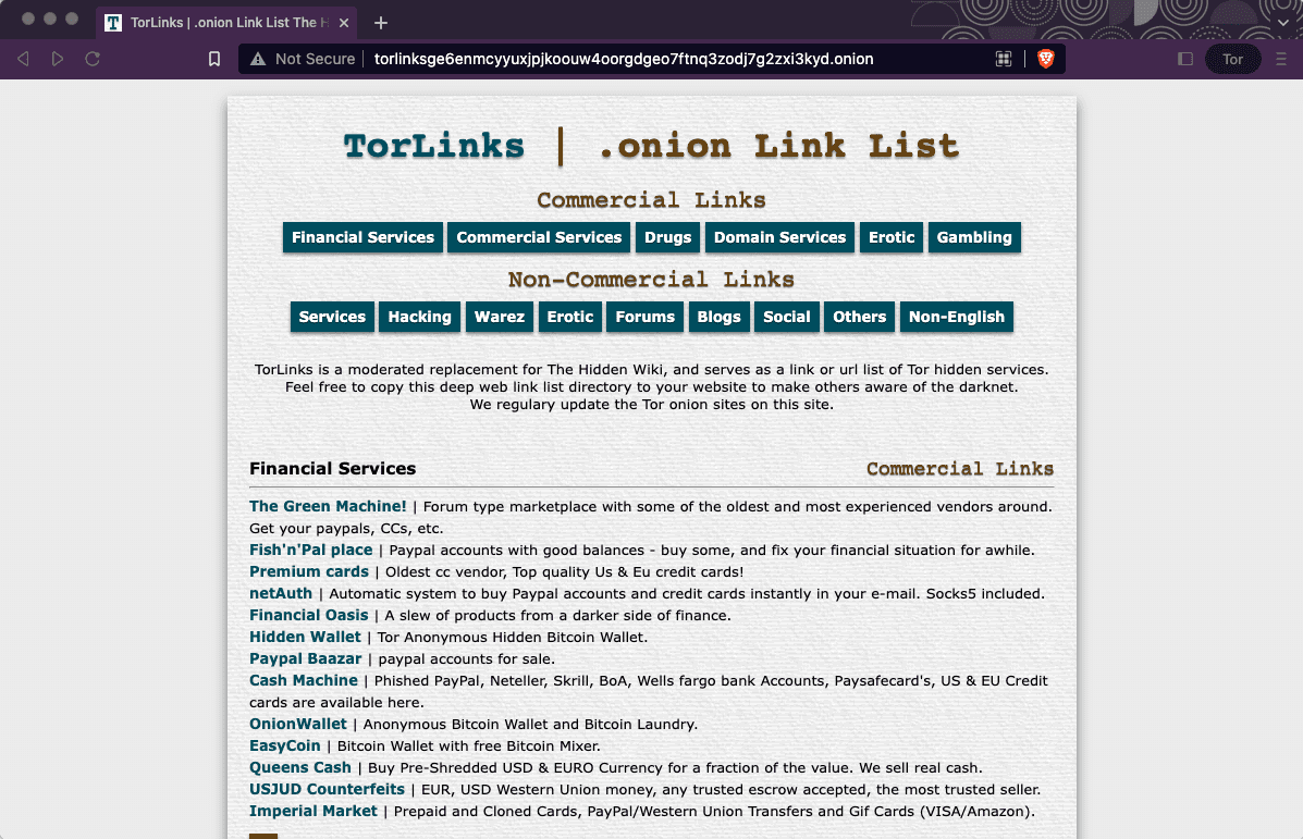 Tor Links is one of the best onion directory sites.