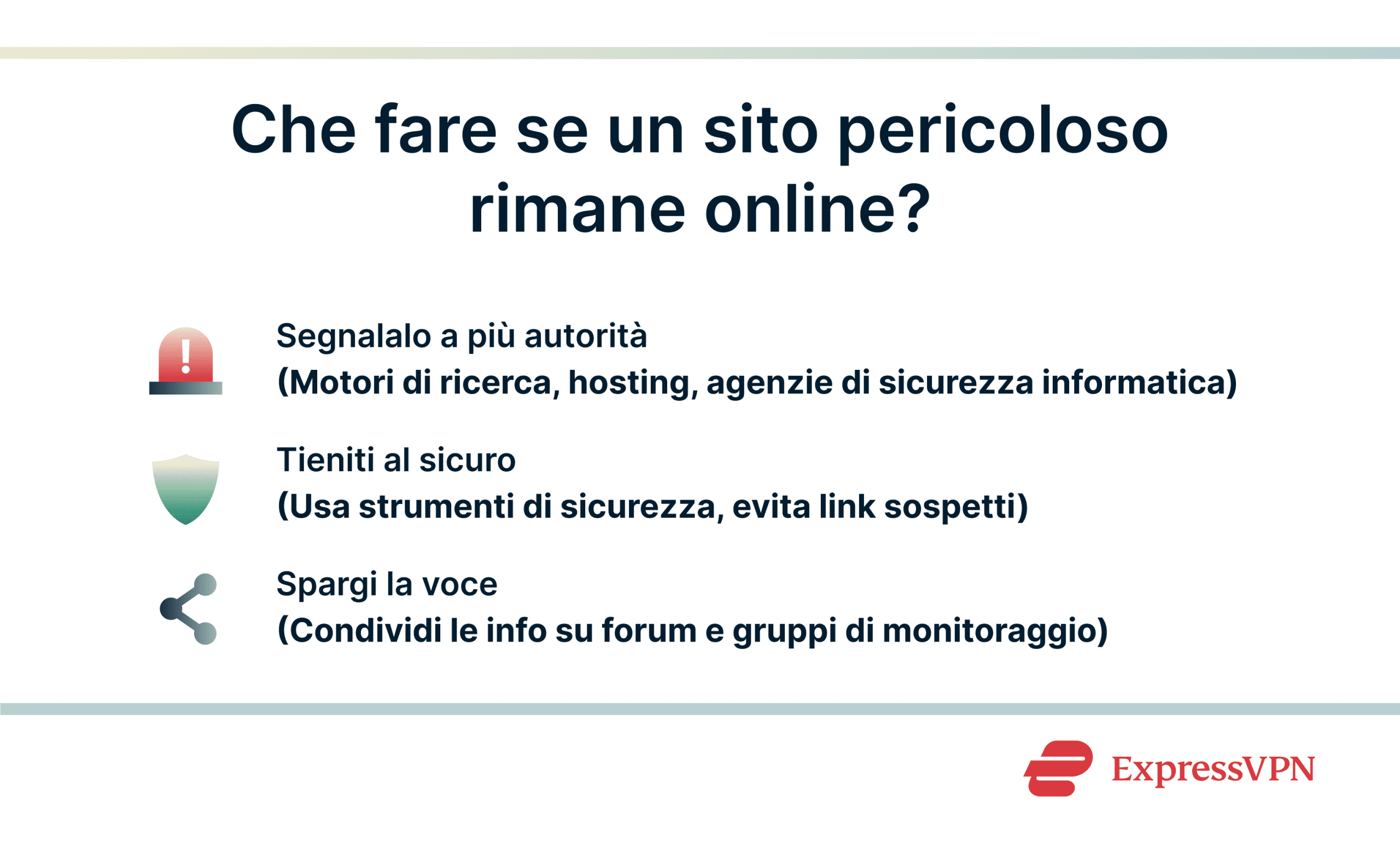 Infographic showing what you can do if a malicious site stays online.