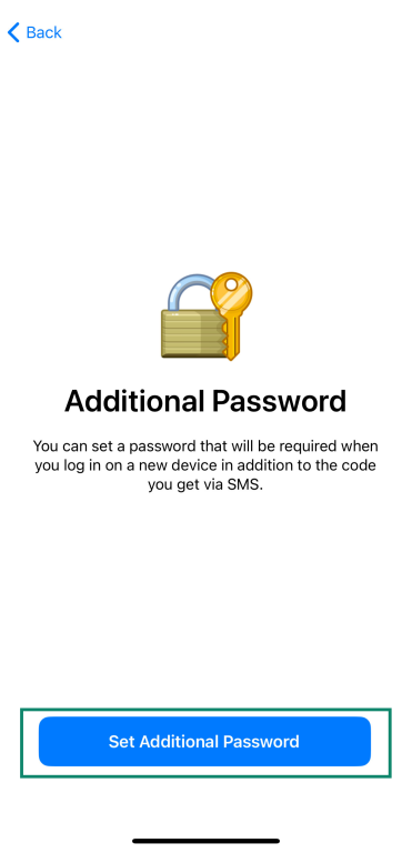 Set up an additional password for extra security in Telegram.