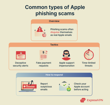An overview of common Apple phishing scams and tips to identify suspicious emails.