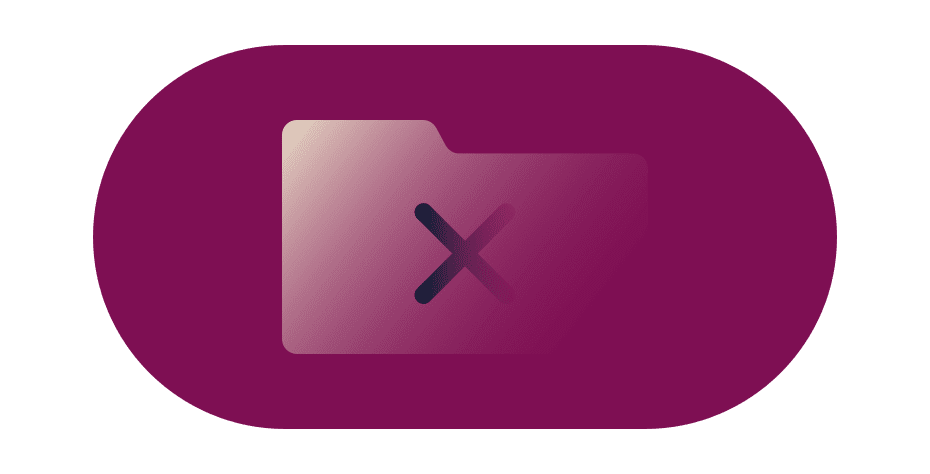 Simbolul unei cruci suprapus peste o iconiță de dosar.