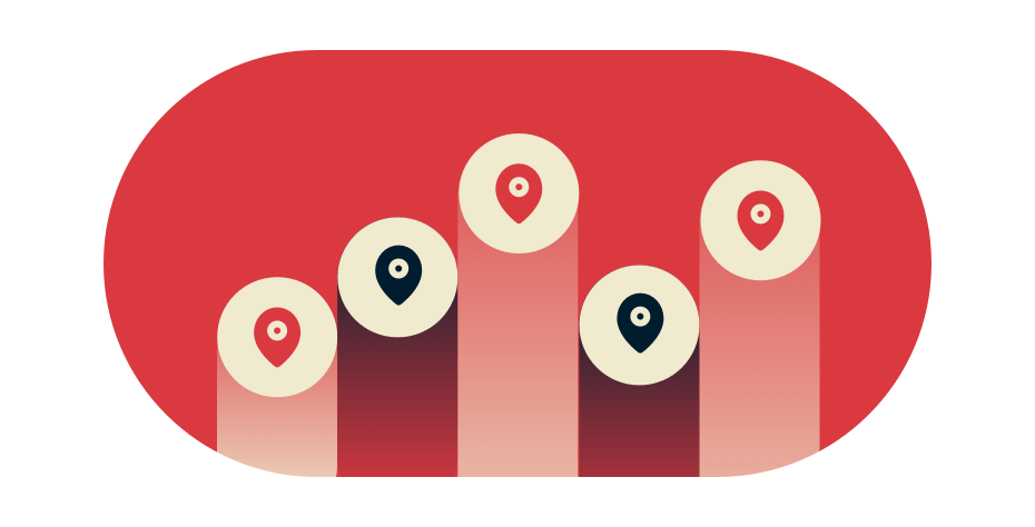 Connect to a maximum of five locations at once.