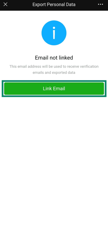 Linking email to WeChat account.