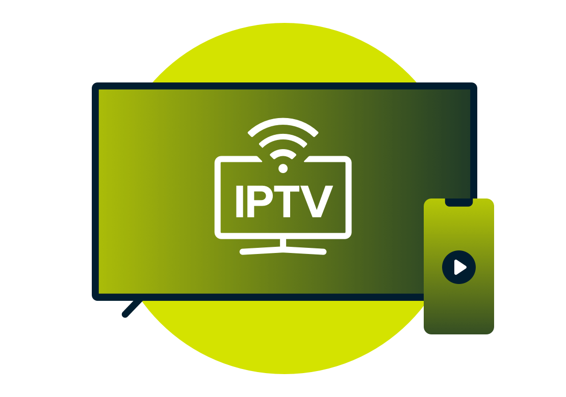 TV 화면 모니터의 IPTV.