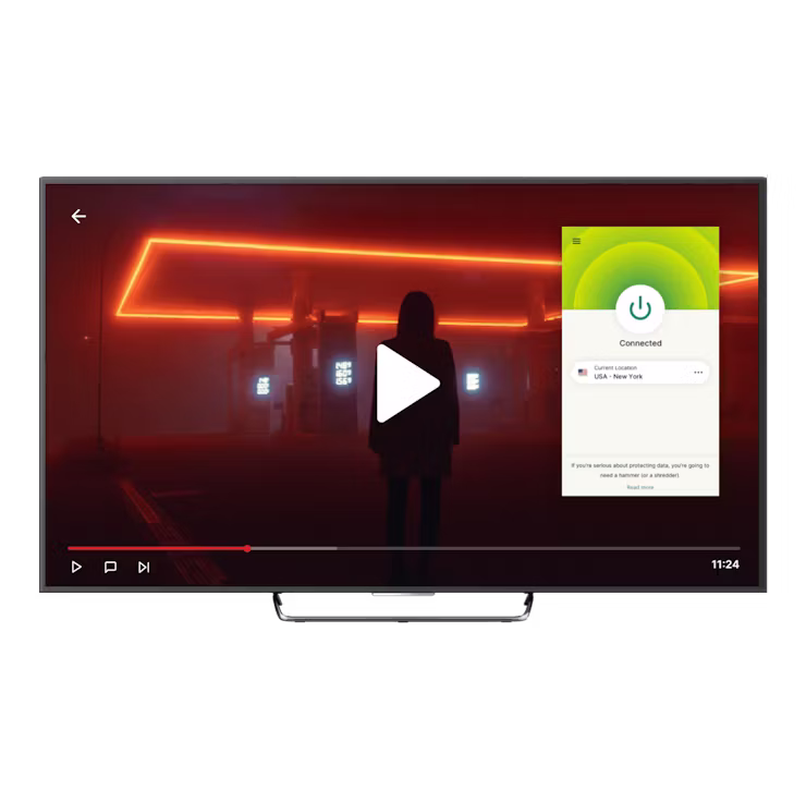 Interface Utilisateur de Netflix avec un VPN.