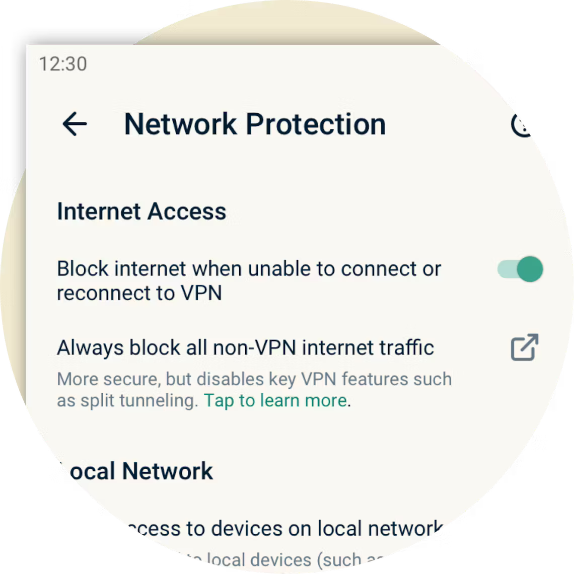 Network Lock para Android.