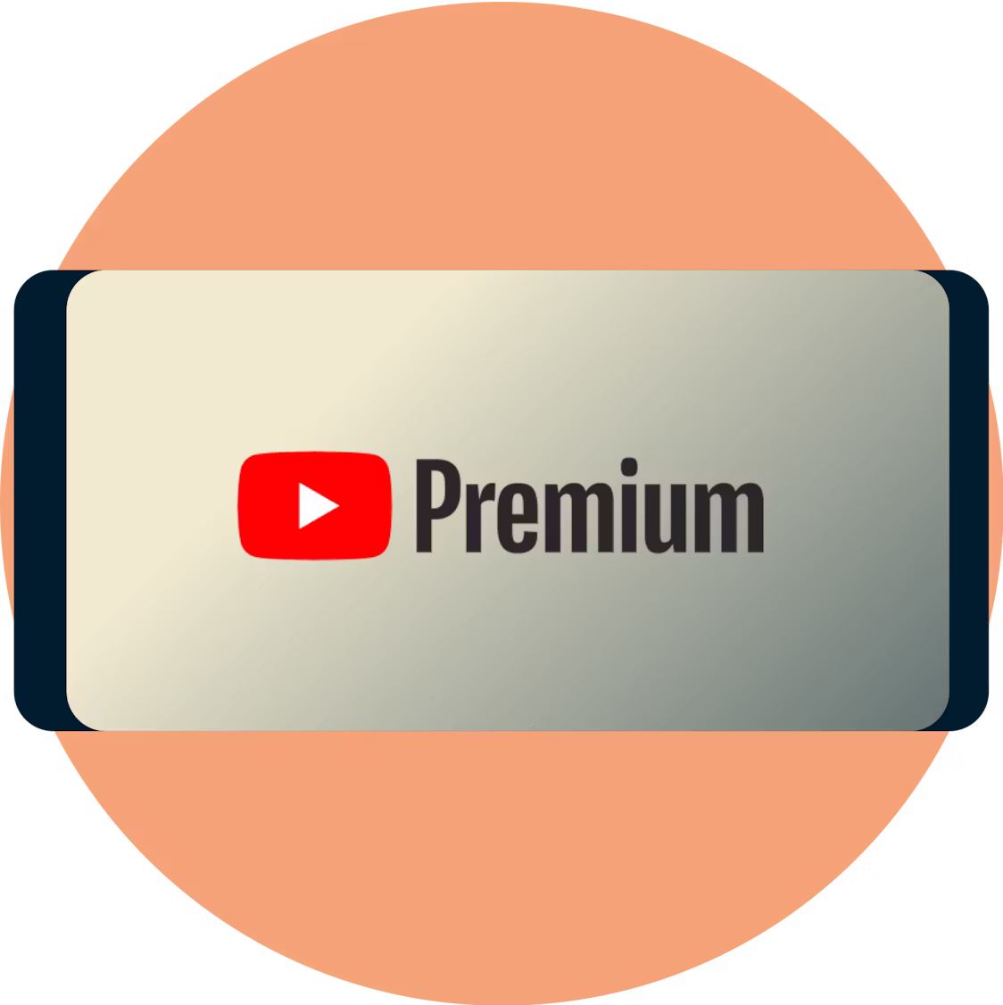 YouTube Premium no ecrã de um telefone.