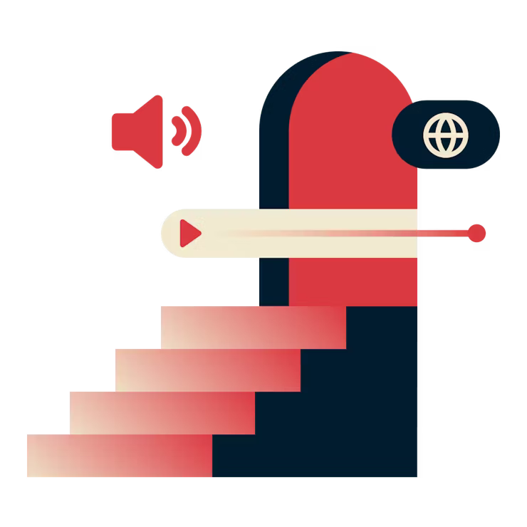 Se innhold fra hvor som helst: Trappetrinn opp til en åpen døråpning, som representerer tilgang.