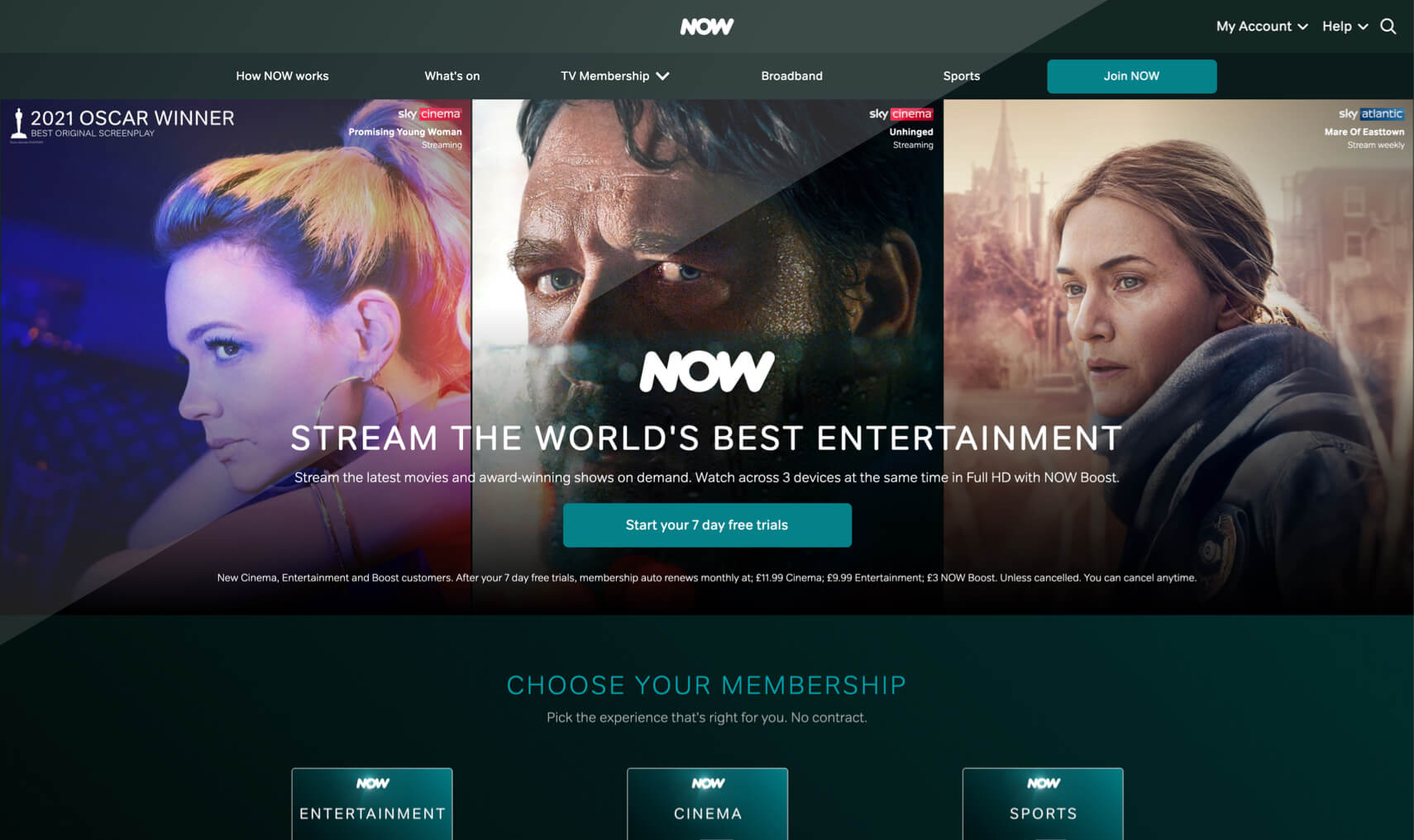 ภาพหน้าจอ Now TV