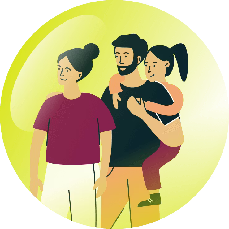 バブルに守られた家族