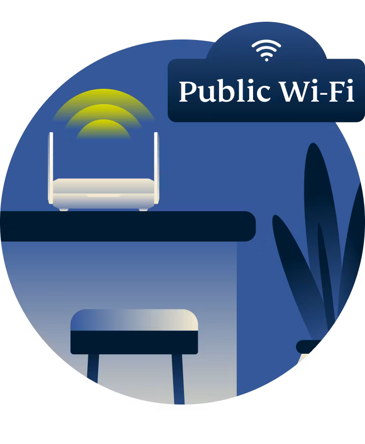 テーブルの上に置かれたAircove Goルーター