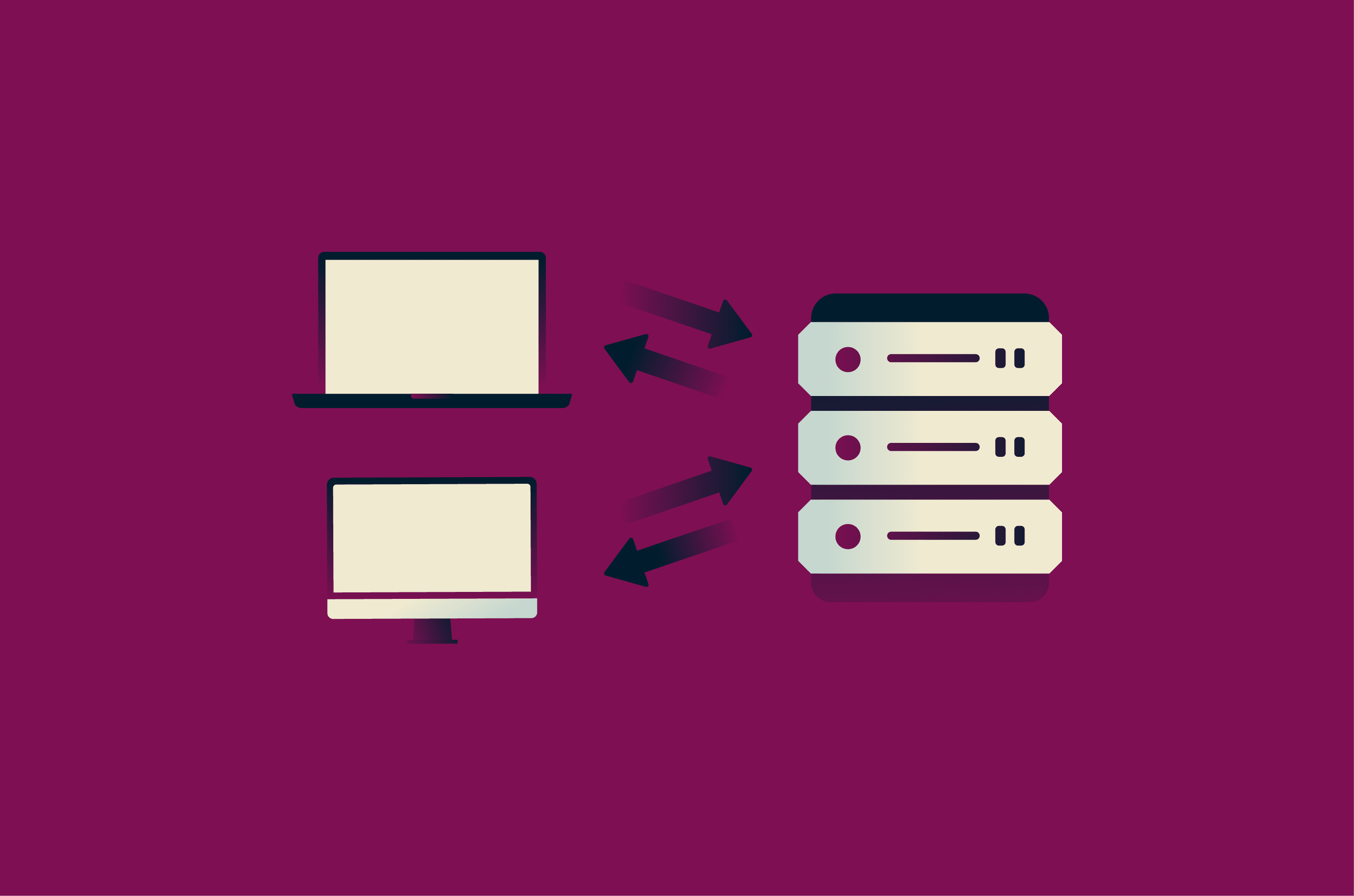 Client-server network